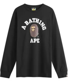 A Bathing Ape Men's Long Sleeve College T-Shirt