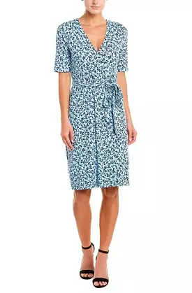 Adrianna Papell - AP1D103458 Floral Print V-neck Wrap Sheath Dress