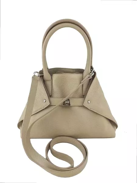 Akris Little Ai Convertible Leather Tote Bag