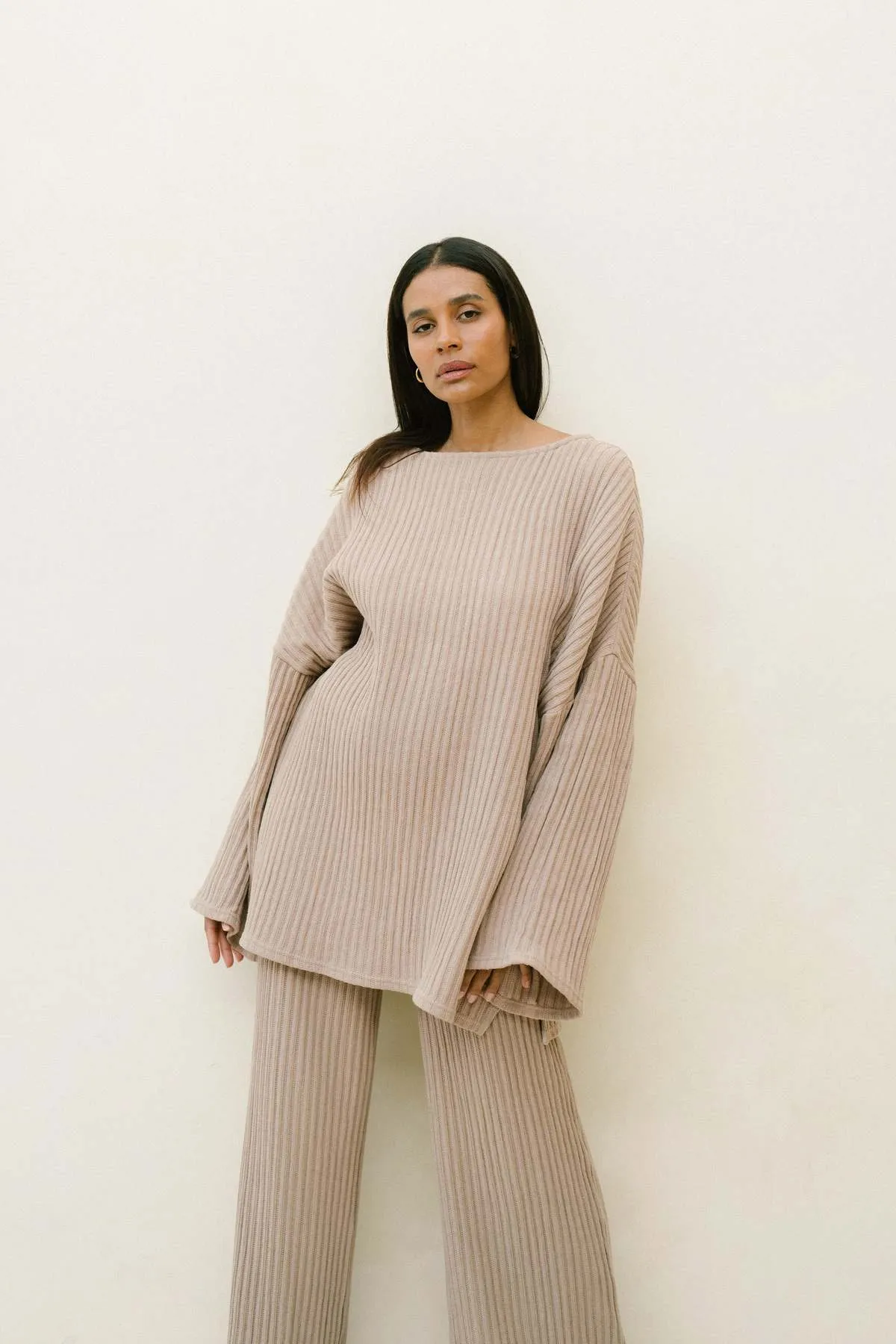 Bahhgoose Sweater Dress - Almond