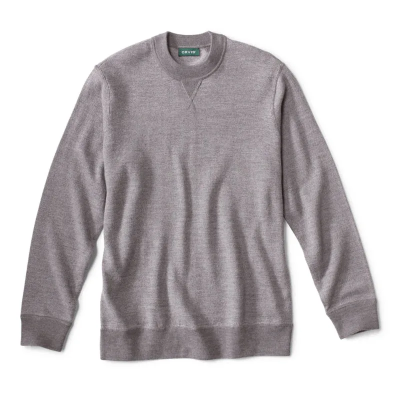 Bird's-Eye Crew Sweater