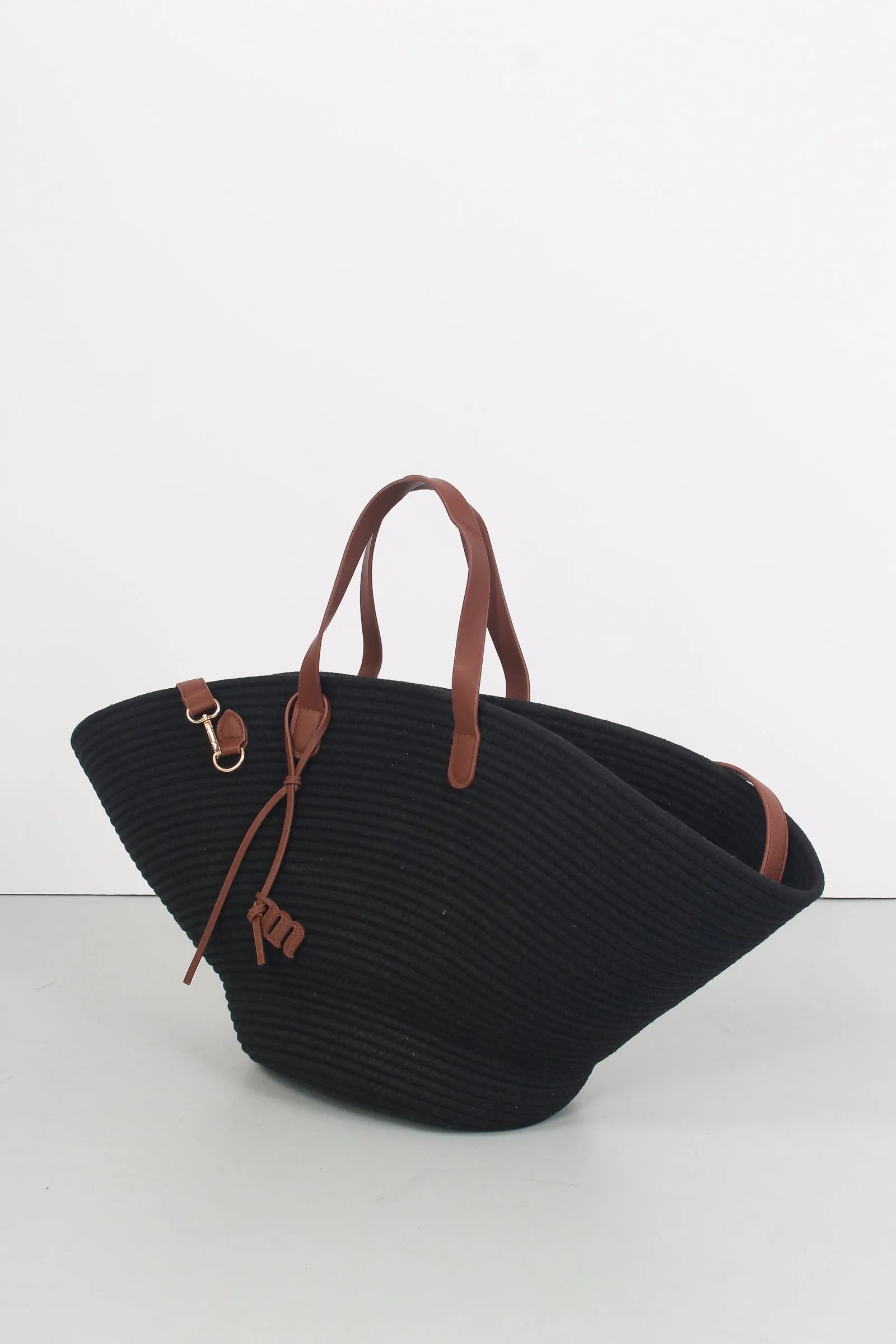 Borsa Mare Canvas Nero