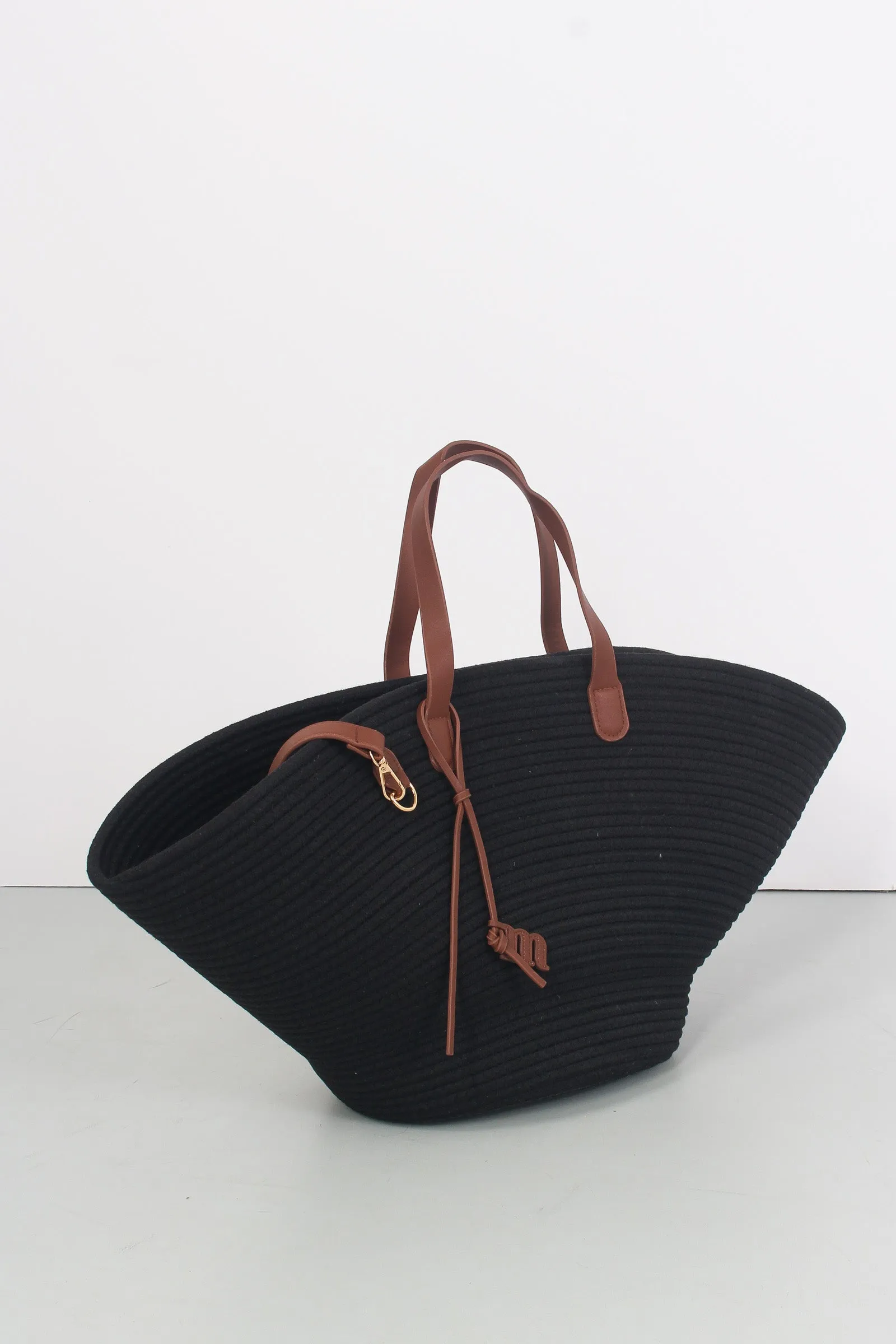 Borsa Mare Canvas Nero