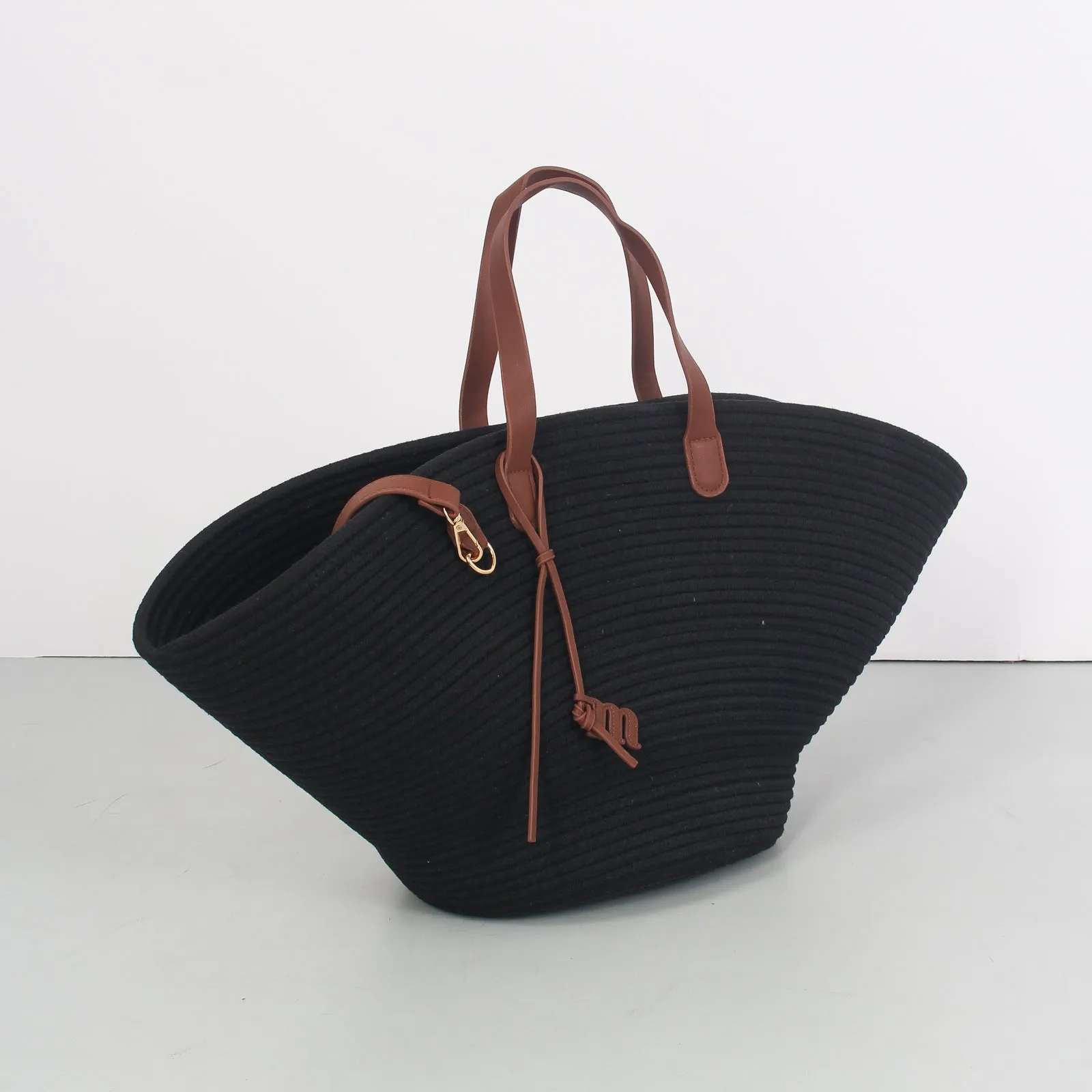 Borsa Mare Canvas Nero