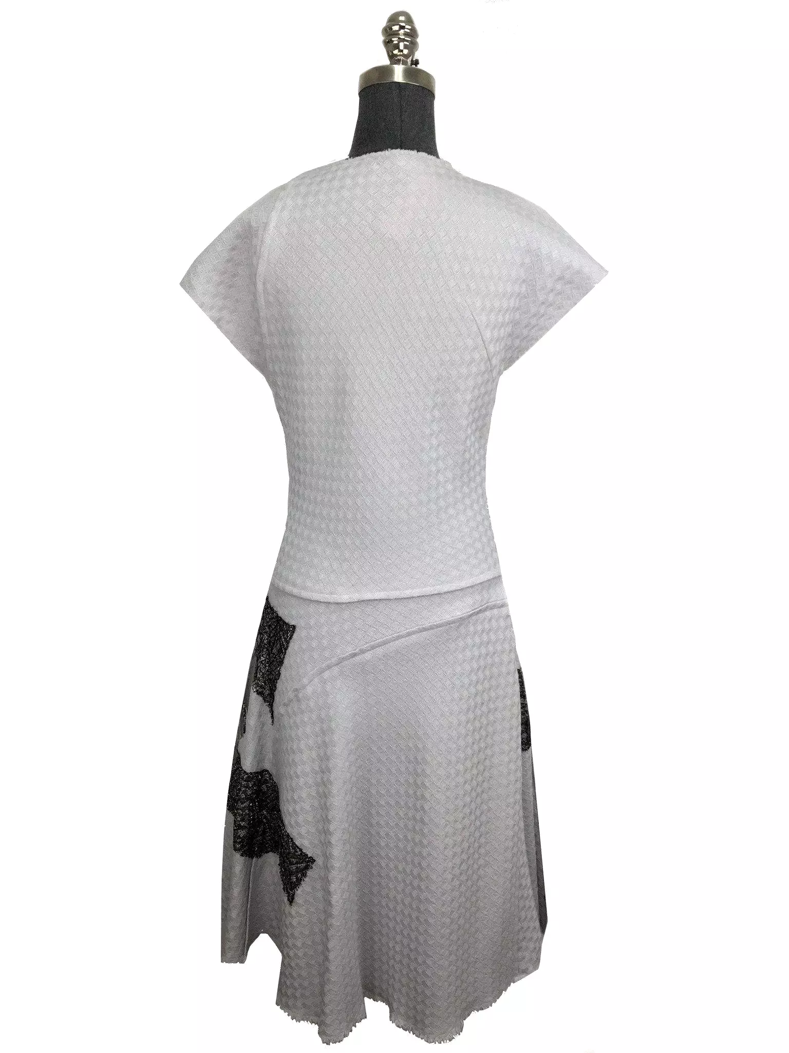 Bottega Veneta Jacquard Laminated Print Dress Size L