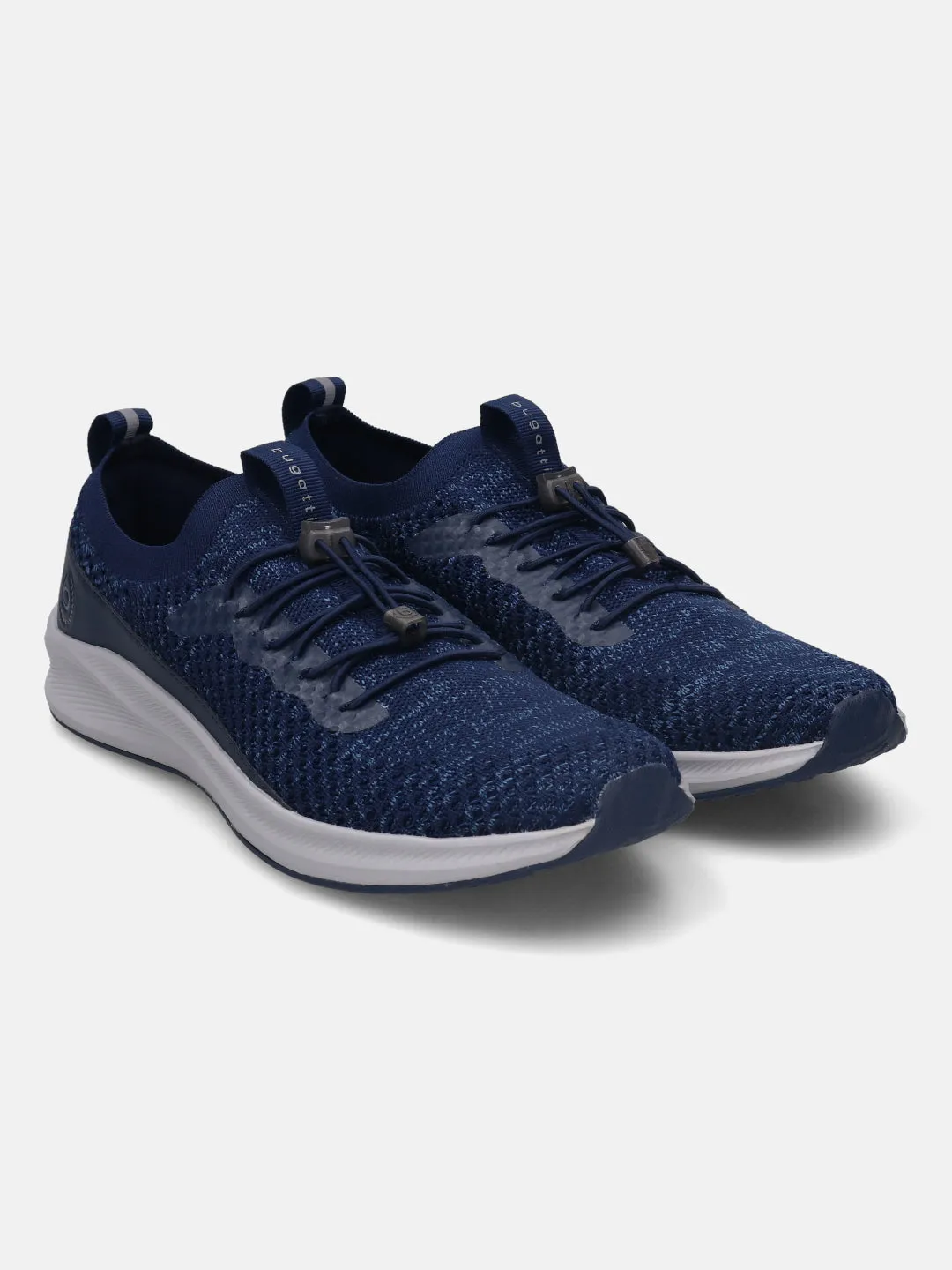 bugatti Dark Blue & Grey Athleisure Sneakers