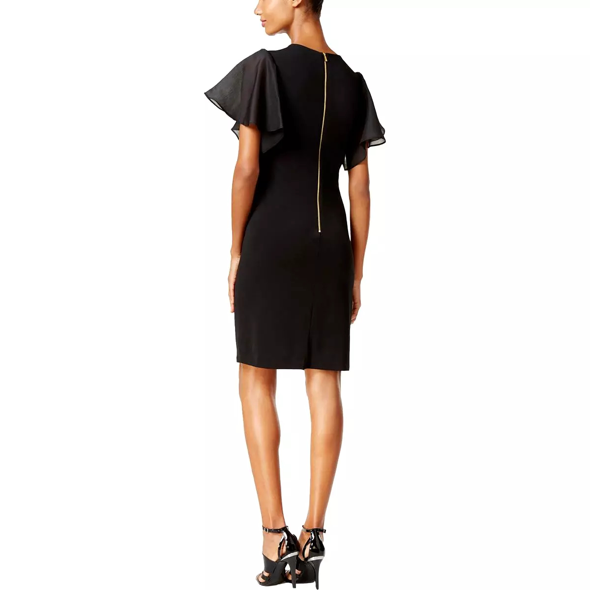 Calvin Klein Womens Embellished Knee Length Sheath Dress