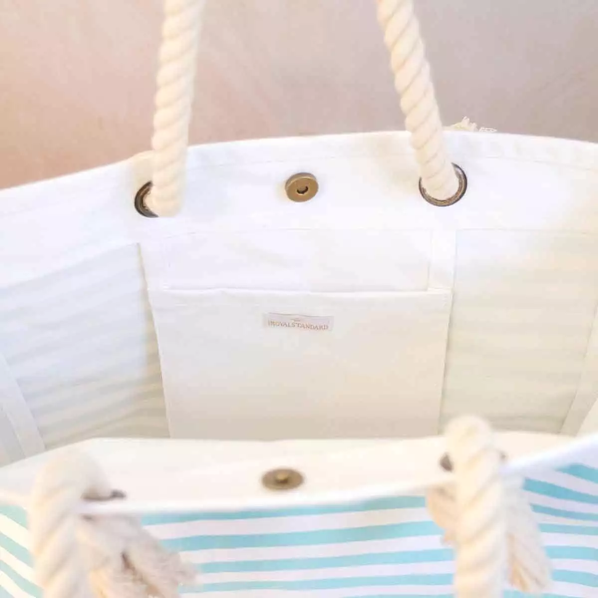 Canaveral Tote in Blue/White