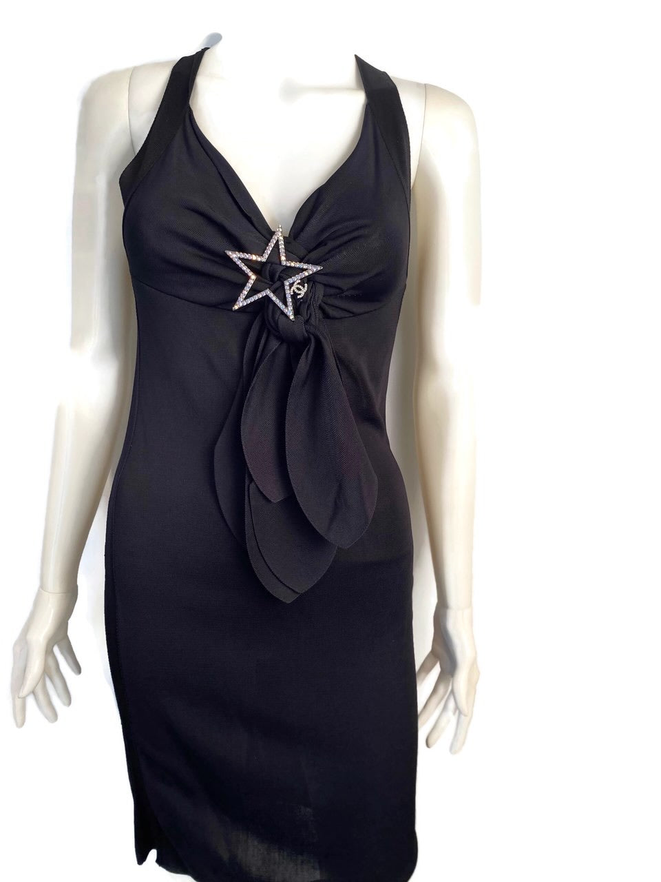 Chanel NWT 10P, 2010 Spring Black Cocktail Dress FR 38 US 4