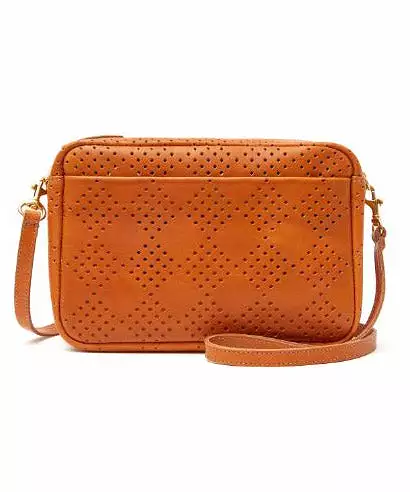 Clare V. Marisol Bag - Cuoio Lighweight Checker Perf