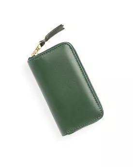 Classic Coin Zip Wallet in Bottle Green