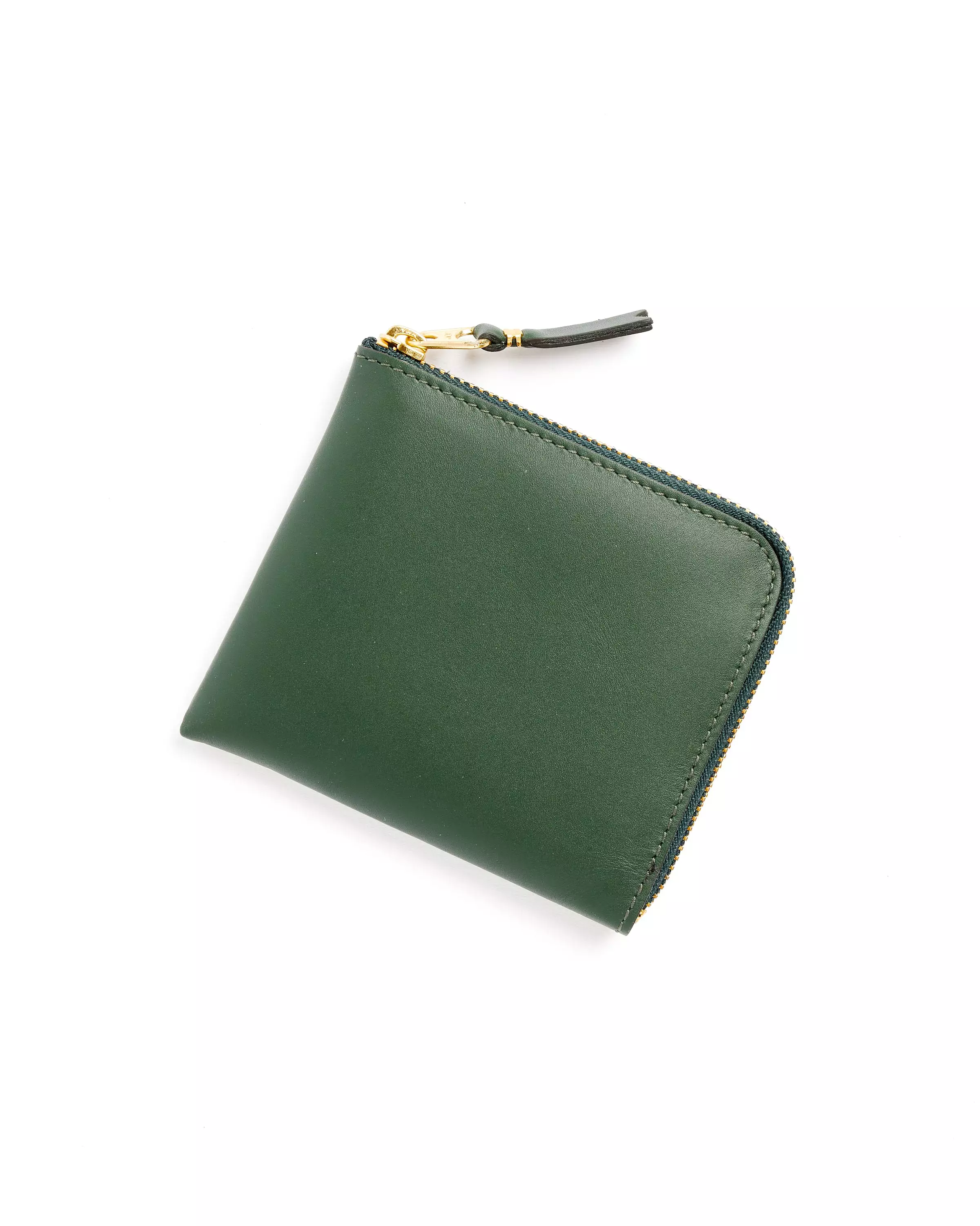 Classic Half Zip Wallet in Bottle Green