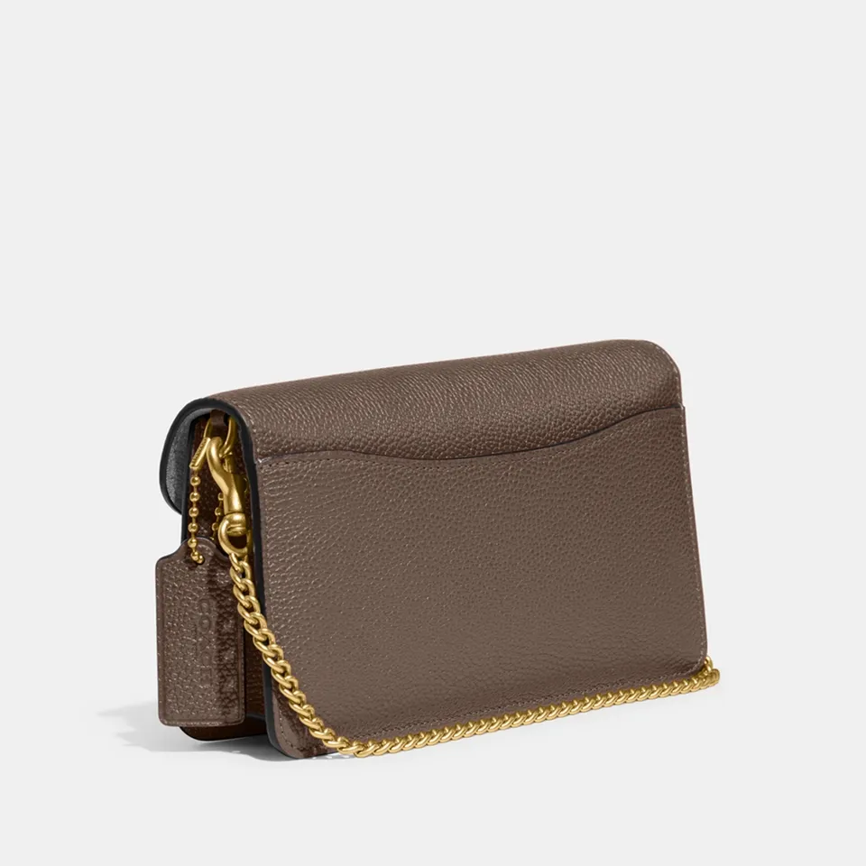 Coach Tabby Chain Leather Clutch Bag