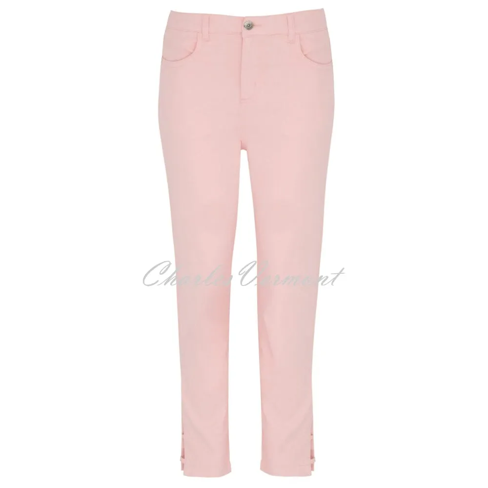 Dolcezza Cropped Jean With Ankle Detail - Style 23202 (Blush)