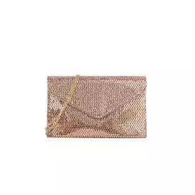 Envelope Evening Clutch in Rose Gold