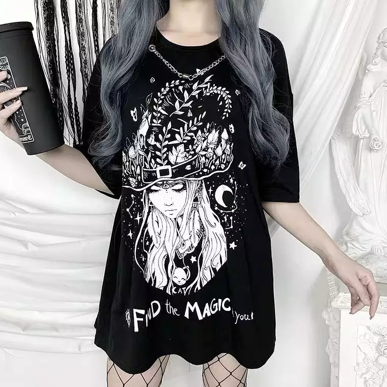 “FIND THE MAGIC IN YOU” DARK FASHION LONG T-SHIRT BY70177