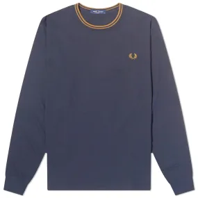 Fred Perry Long Sleeve Twin Tipped T-ShirtNavy