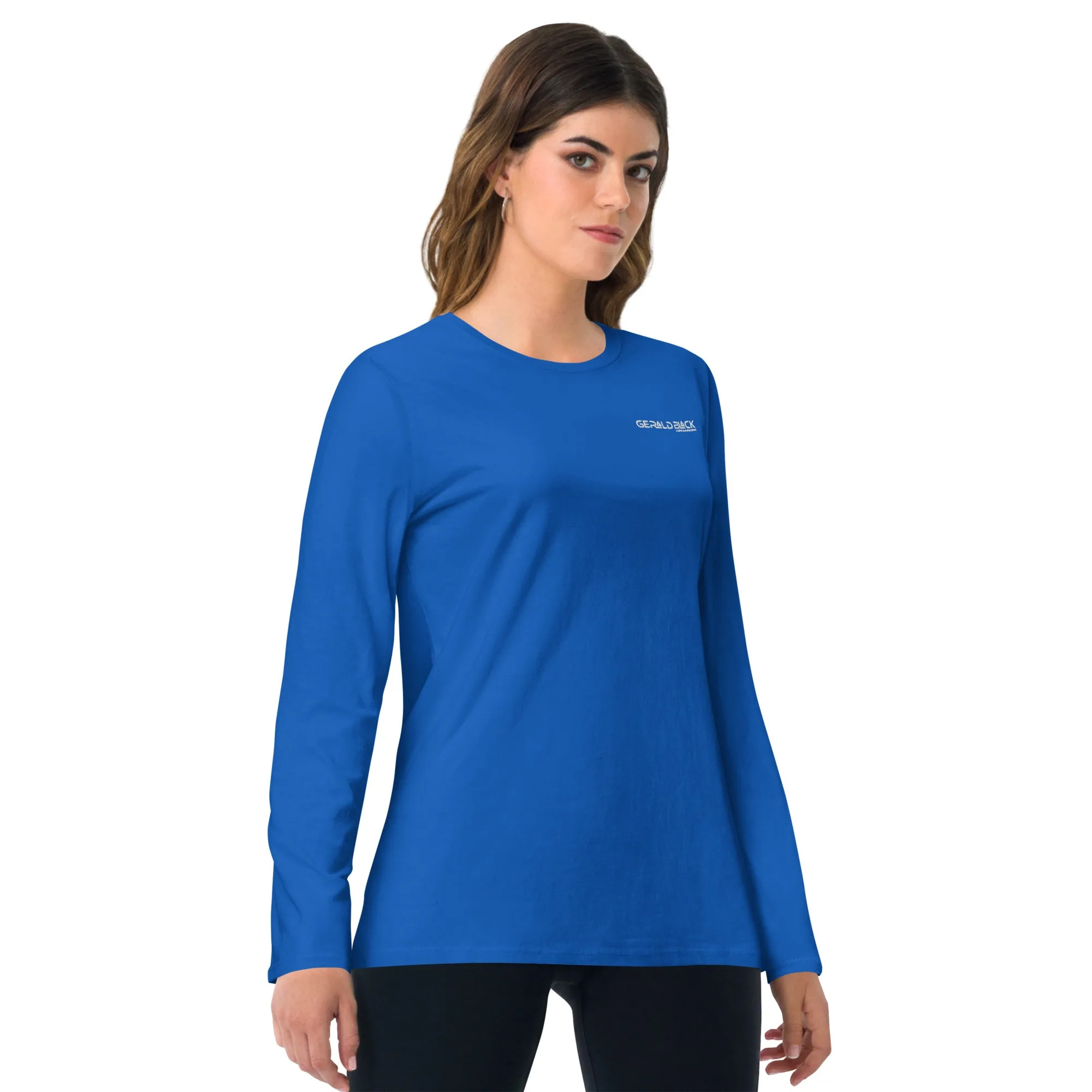 Gerald Black Long Sleeve Black Statement T-Shirt for Men and Women