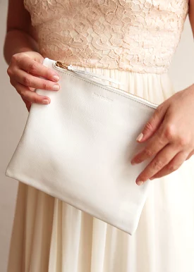 HELENA Bridal Clutch  – White