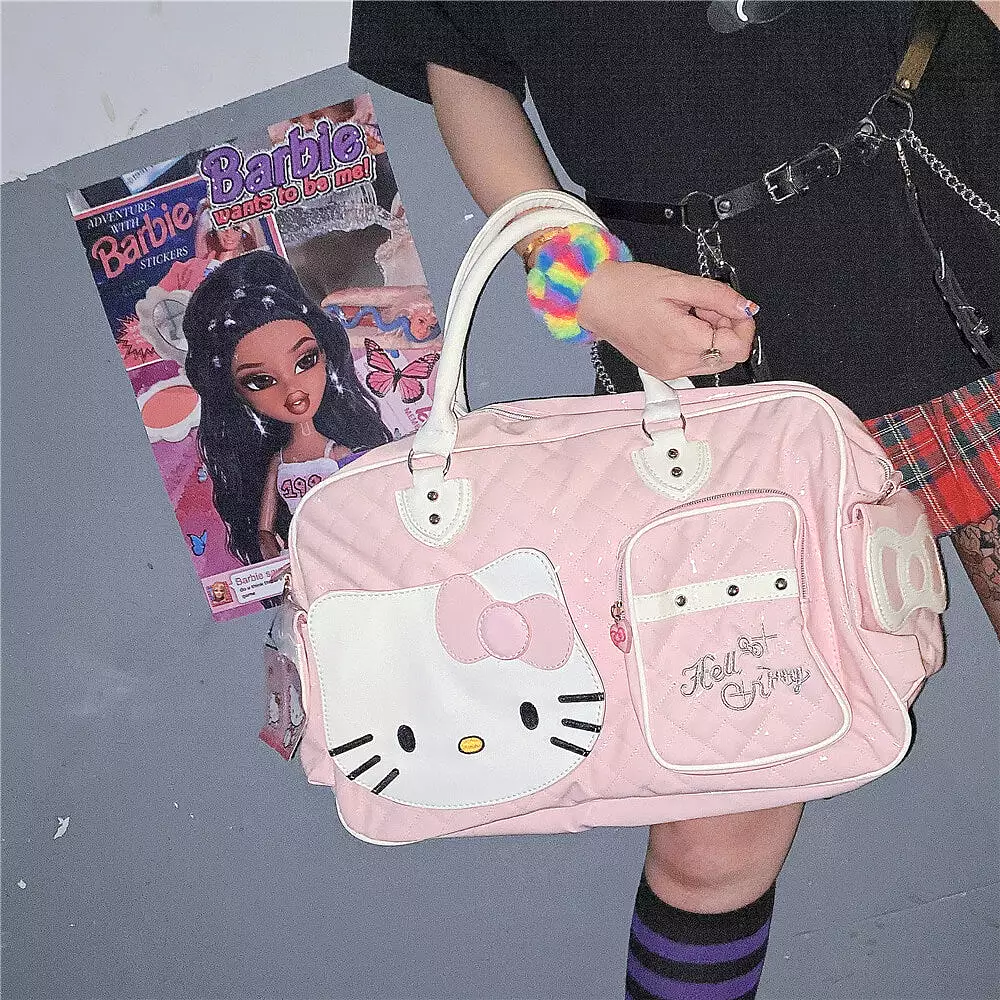 “HELLO KITTY”  PU HIGH-CAPACITY HANDBAG BY07289