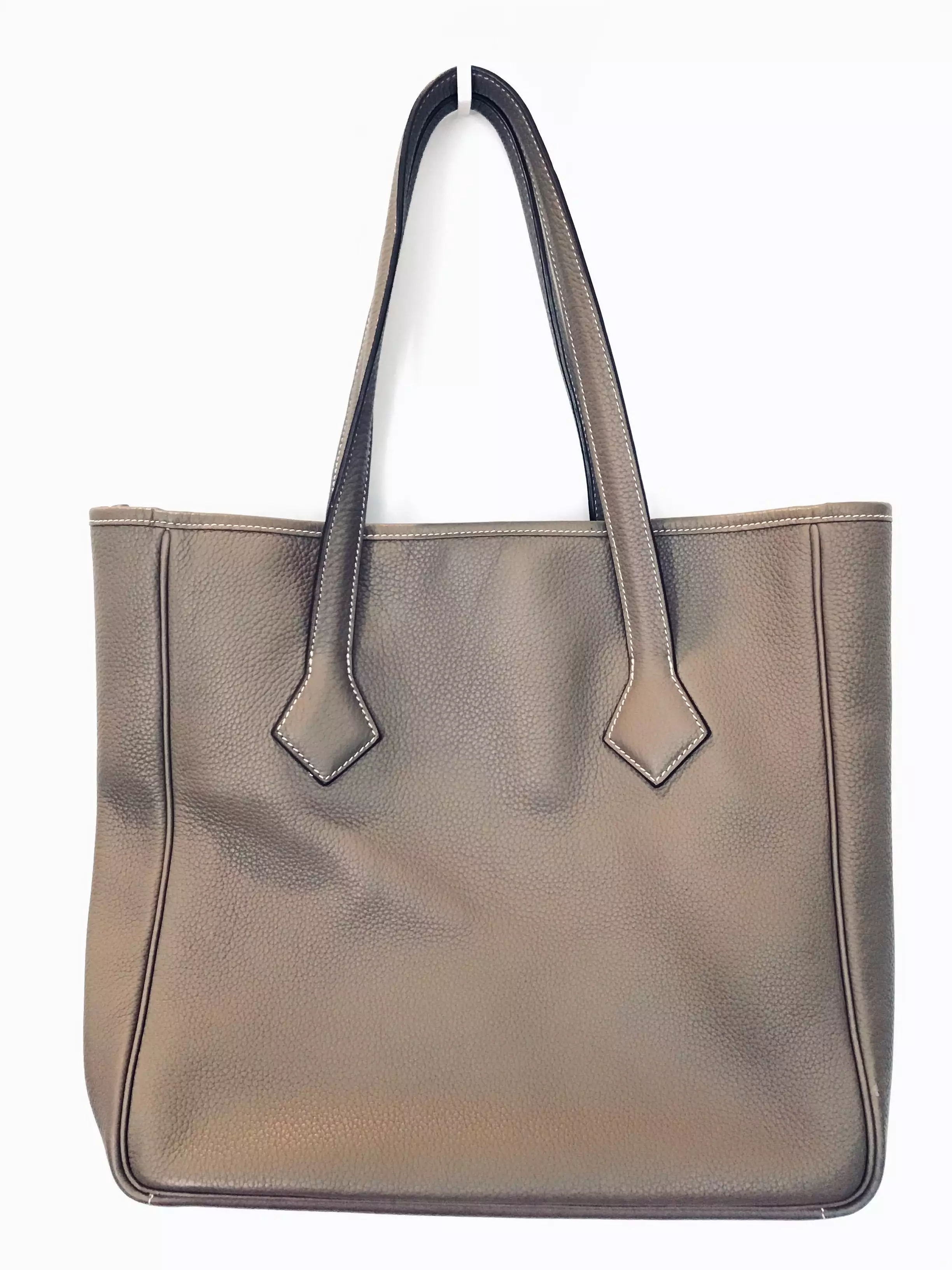 Hermes Victoria Cabas ll 32 Clemence Leather Tote