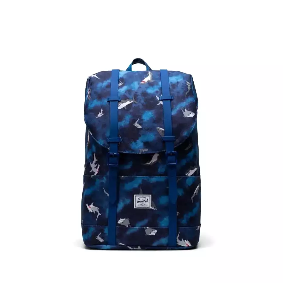 Herschel Sharks Mazarine Blue Retreat Youth Backpack