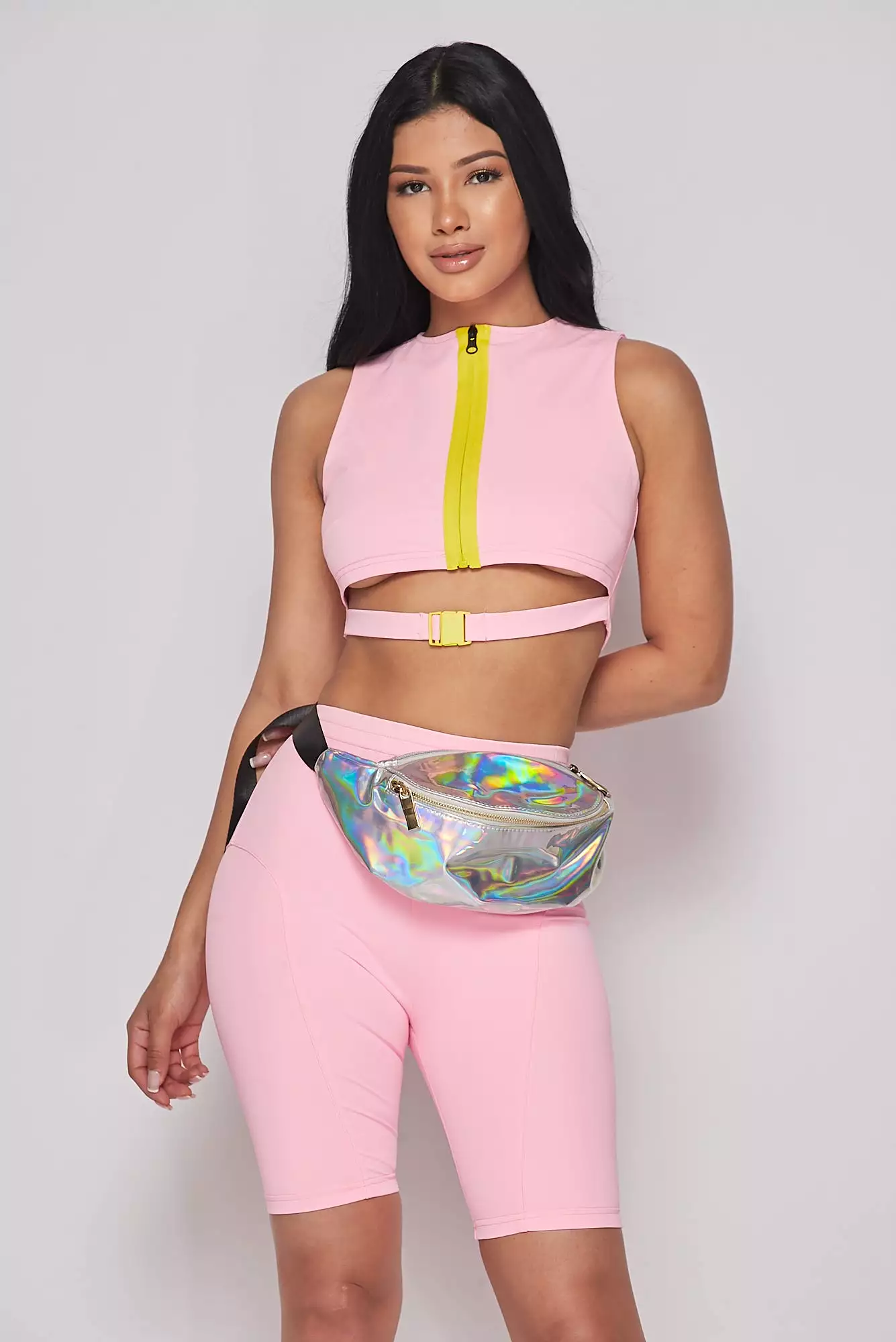 Iridescent Glossy Fanny Pack