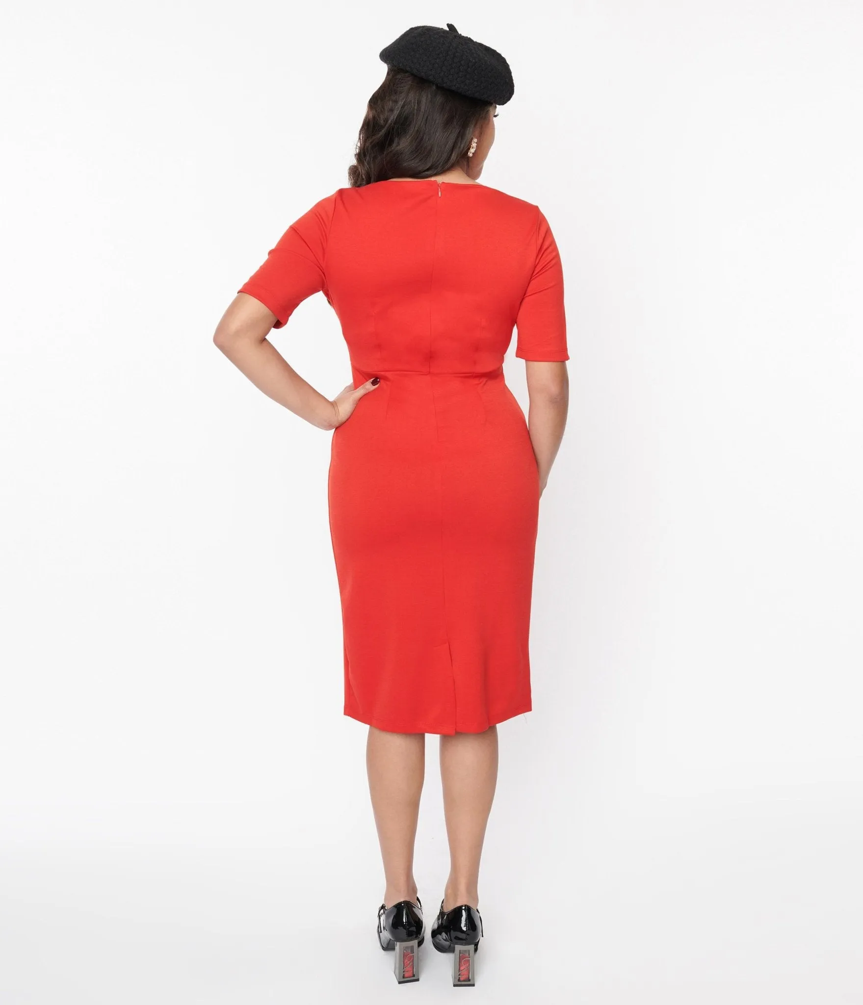 Lipstick Red Wiggle Dress