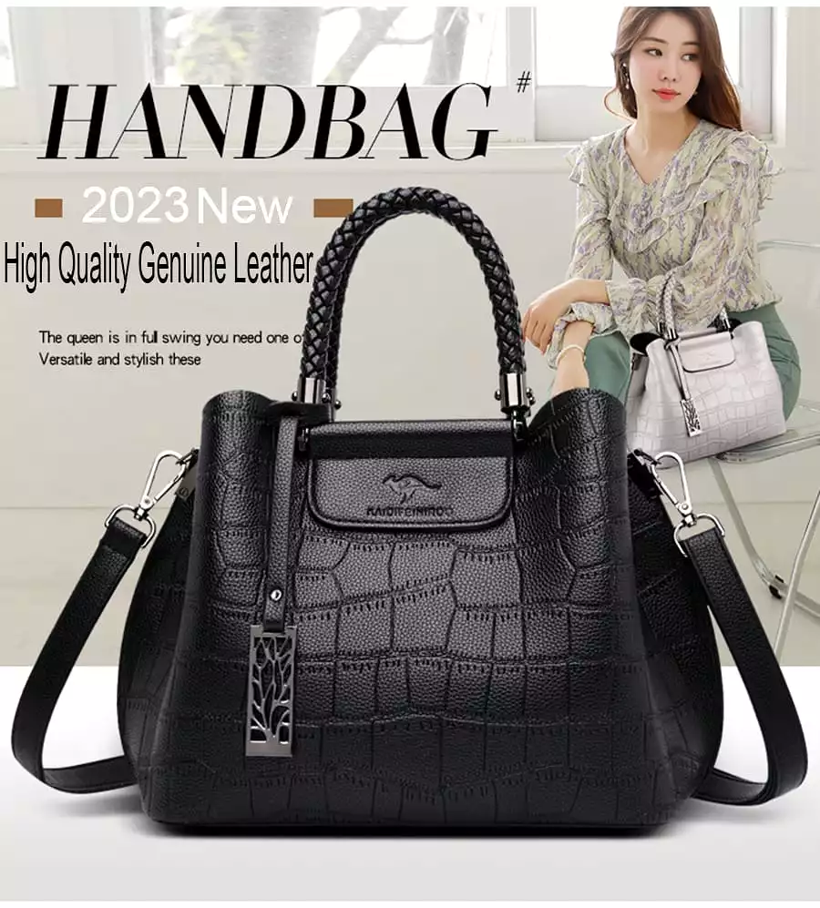 Luxury PU Leather Messenger Bag Designer Famous Brand Crocodile Leather Pattern Ladies Shoulder Bags Top Handbag S4331600