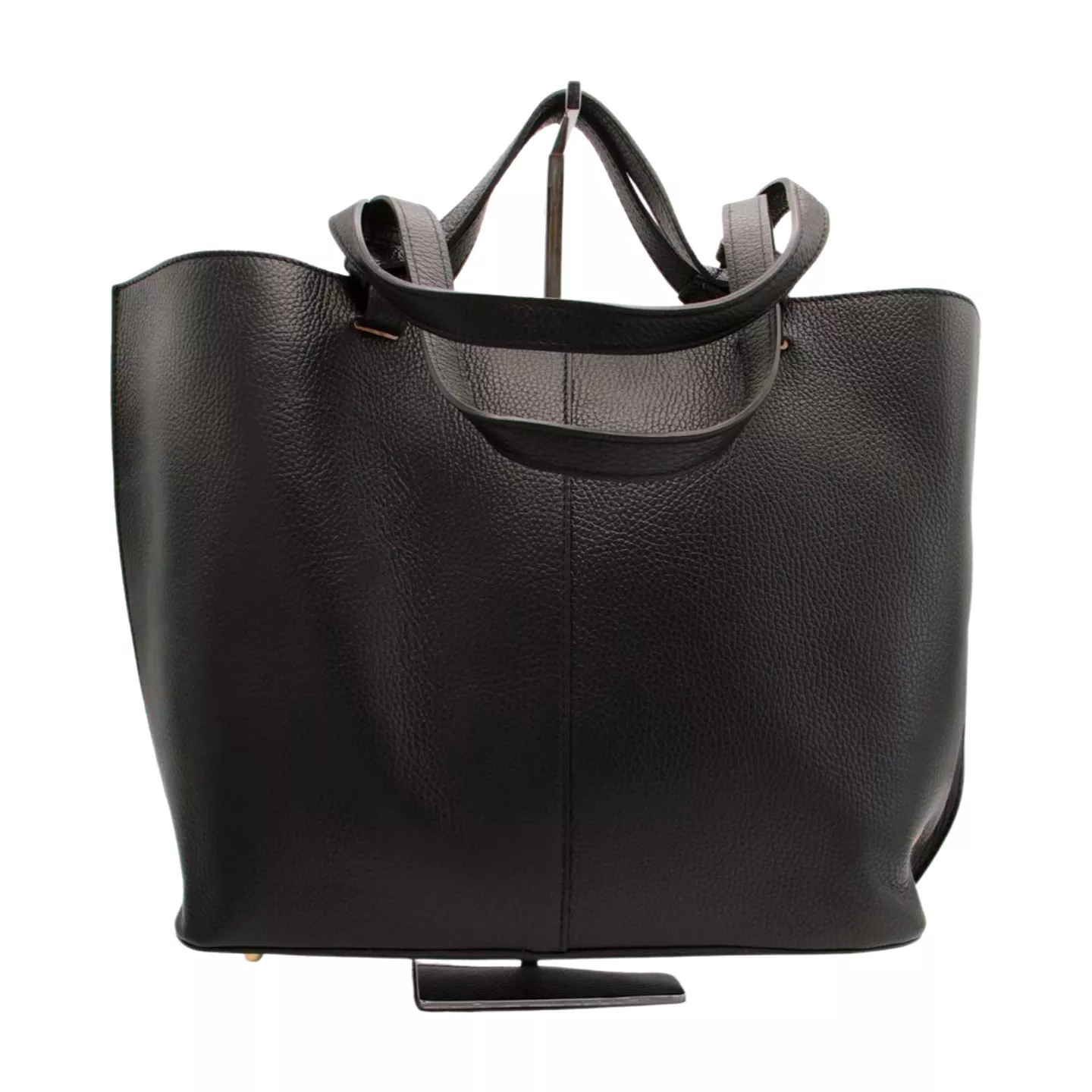 MARCO MOREO Black Leather Tote Handbag