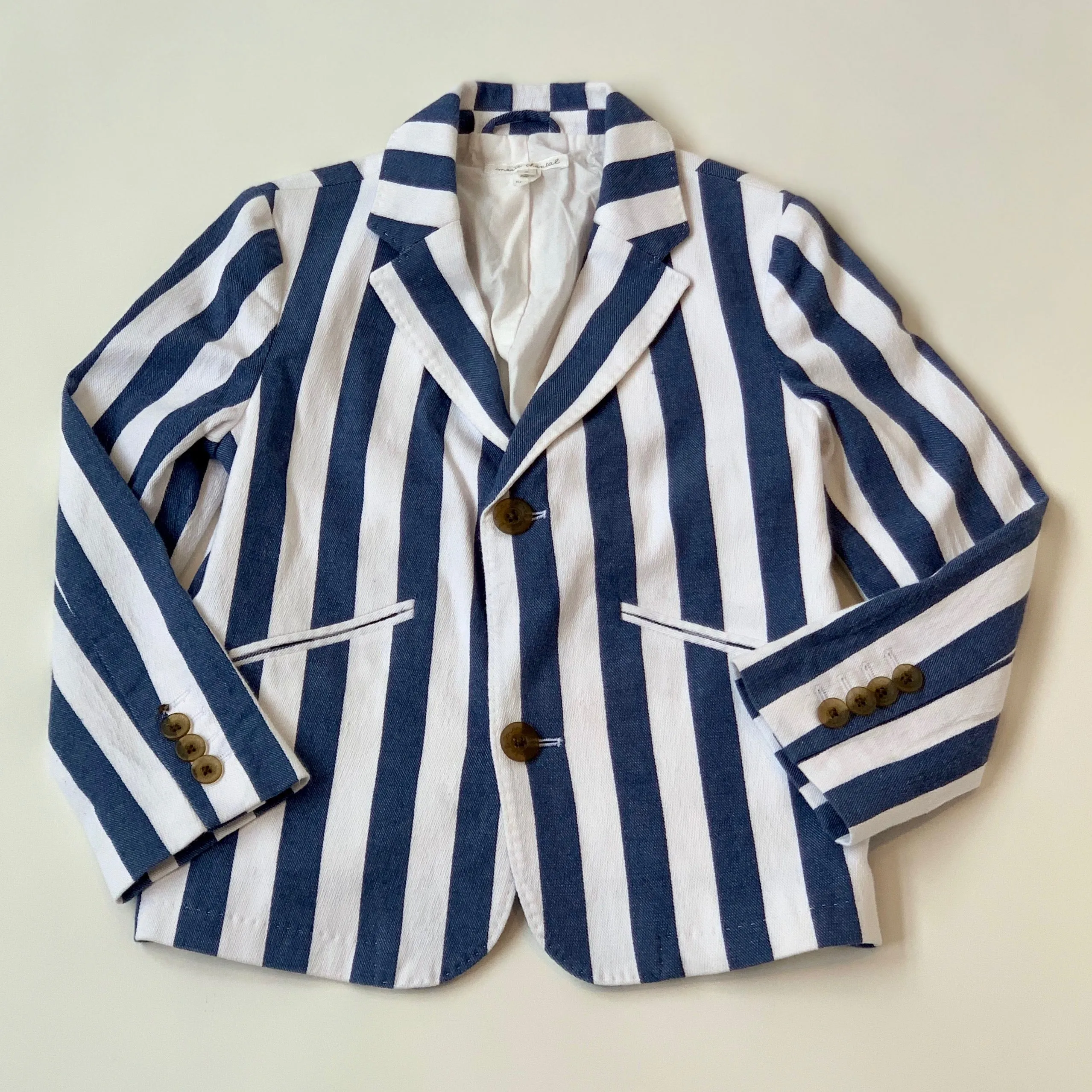 Marie-Chantal Navy And White Stripe Cotton Blazer: 8 Years