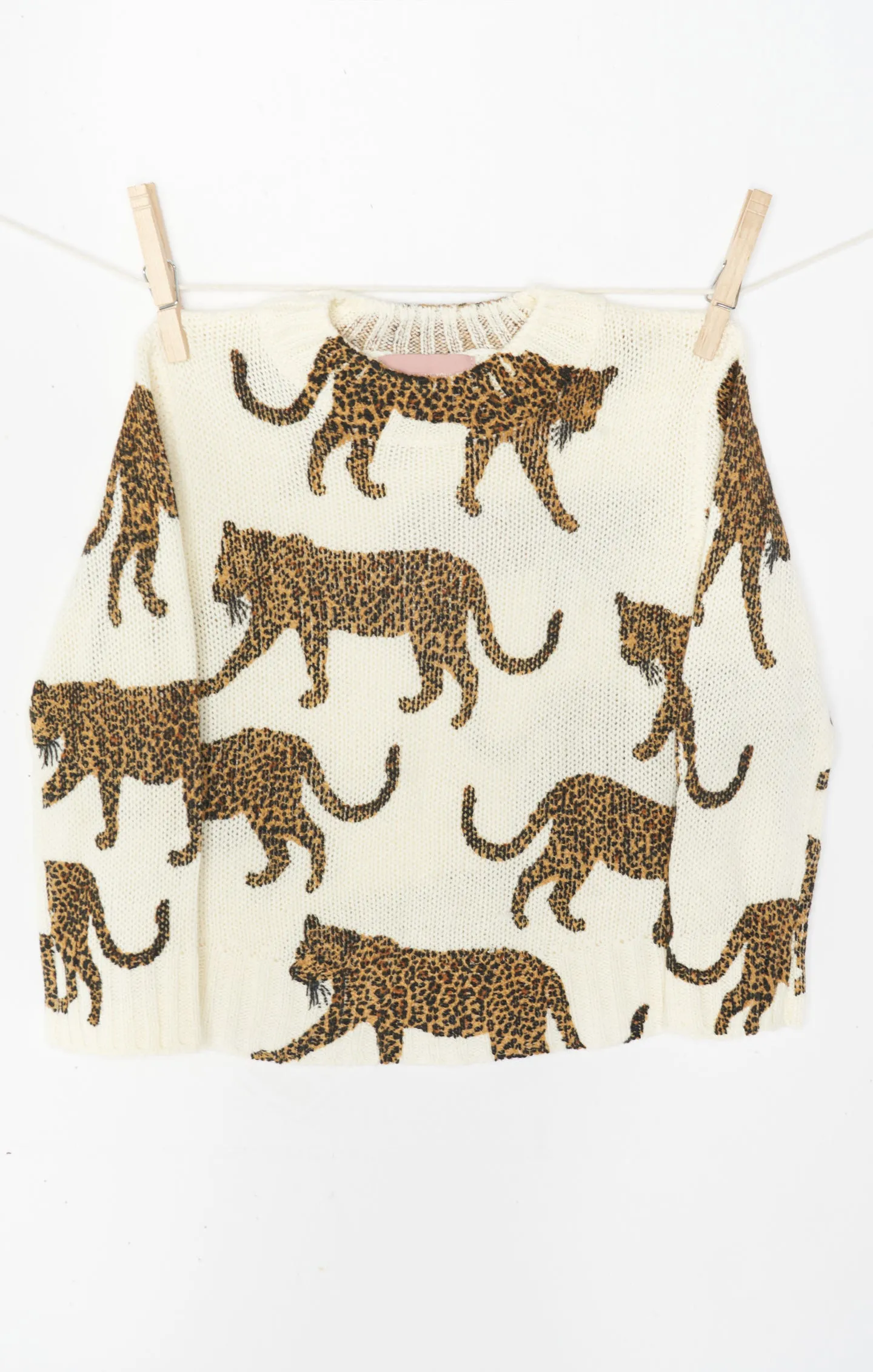 Mini Arroyo Sweater ~ Tossed Leopard Knit