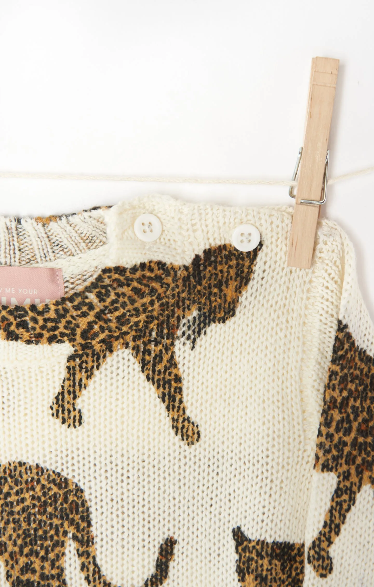 Mini Arroyo Sweater ~ Tossed Leopard Knit