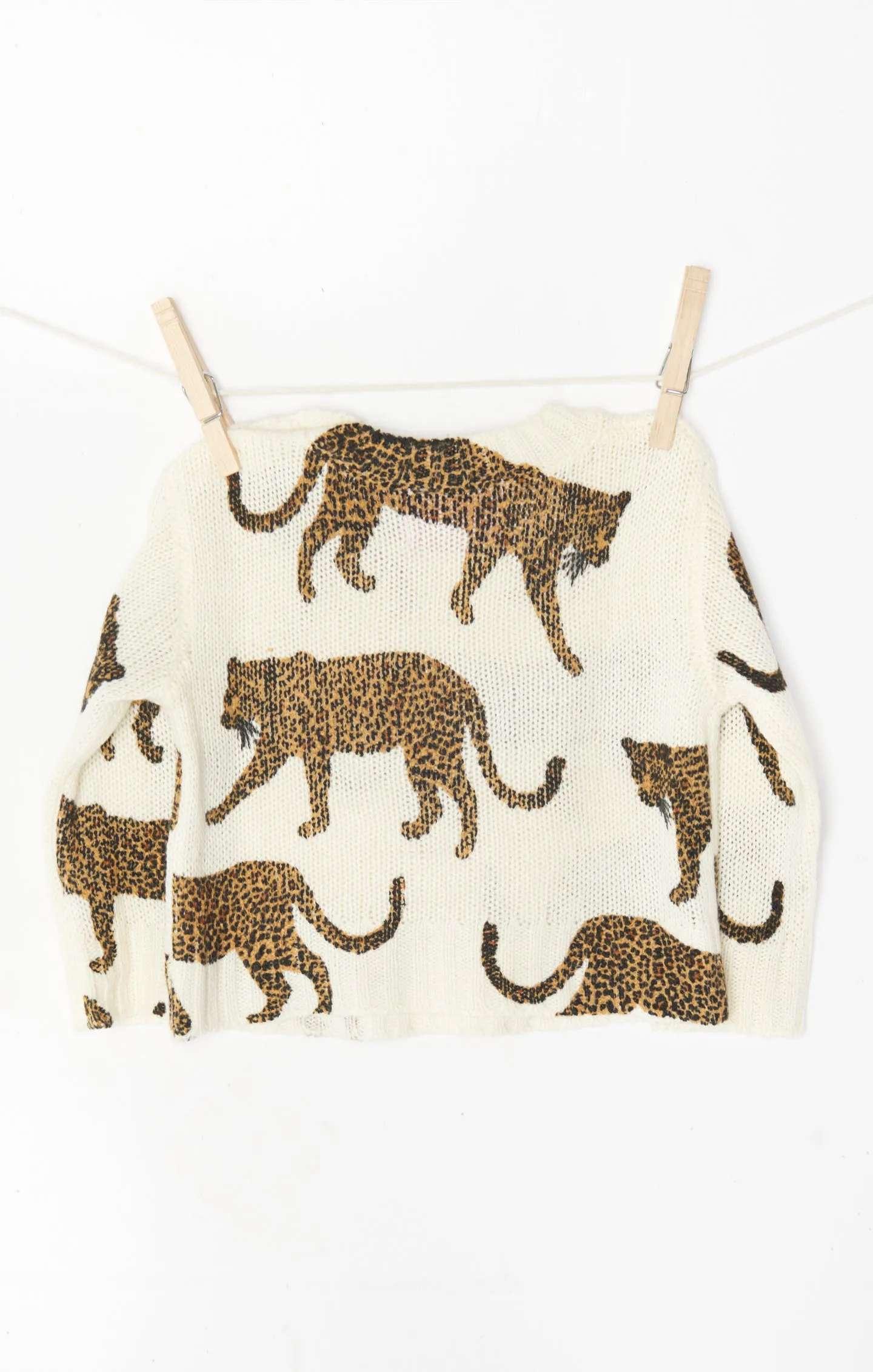 Mini Arroyo Sweater ~ Tossed Leopard Knit