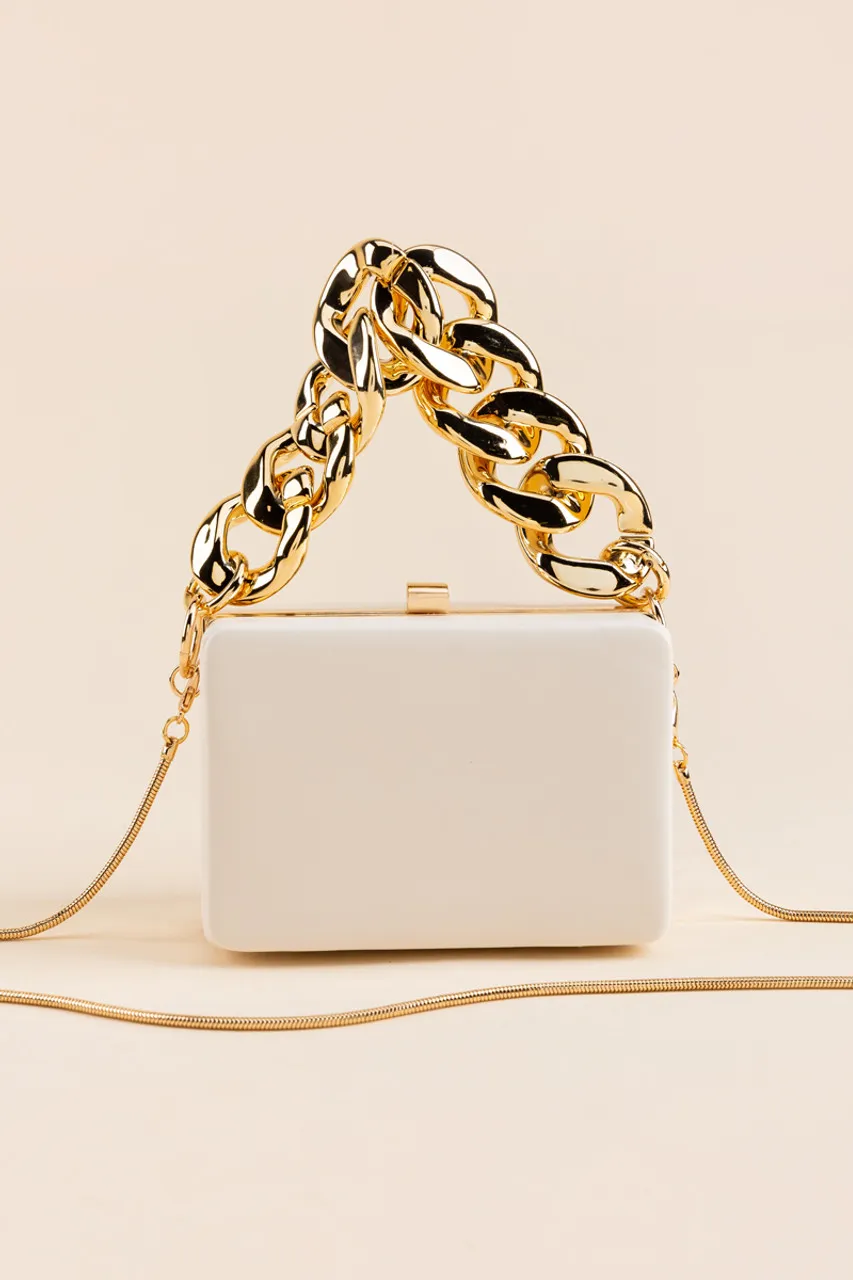 Morgan Chunky Chain Mini Clutch