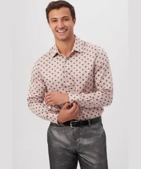 Mr Turk Aaron Polka Dot Long-Sleeve Button-Up Shirt