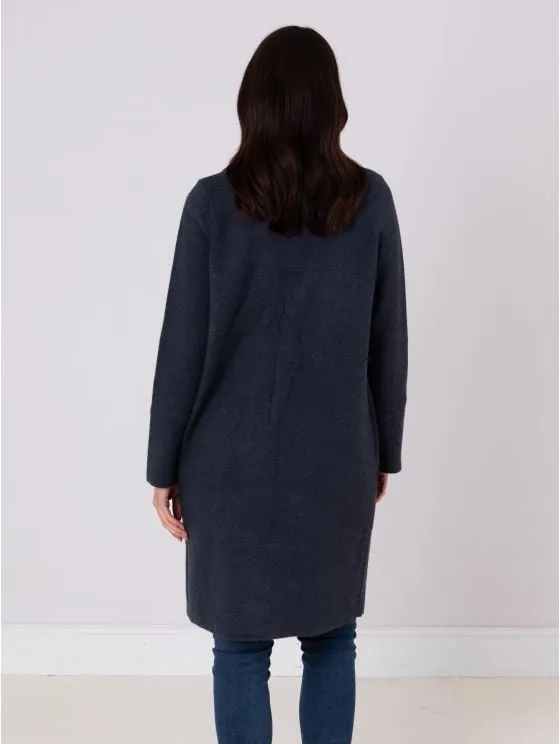 Nars Longline Coat in Denim Blue