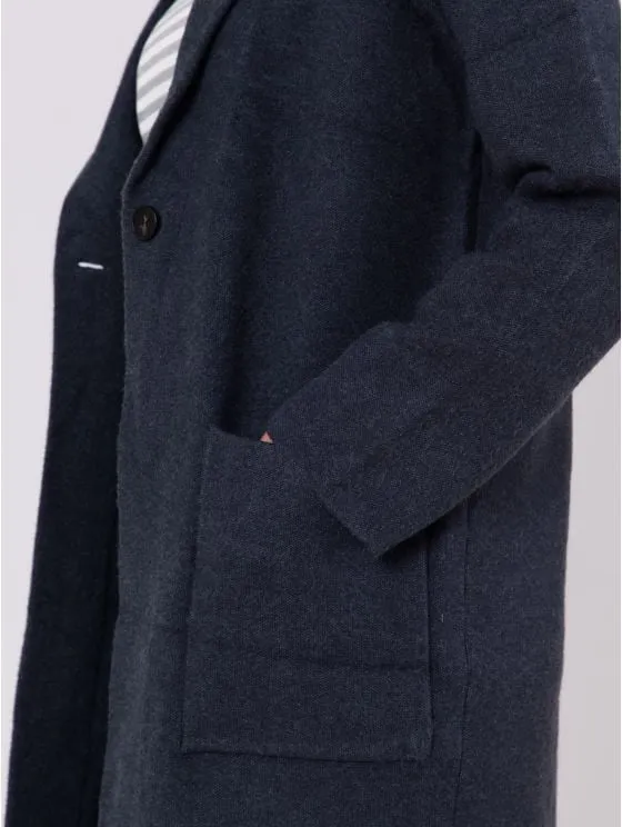 Nars Longline Coat in Denim Blue