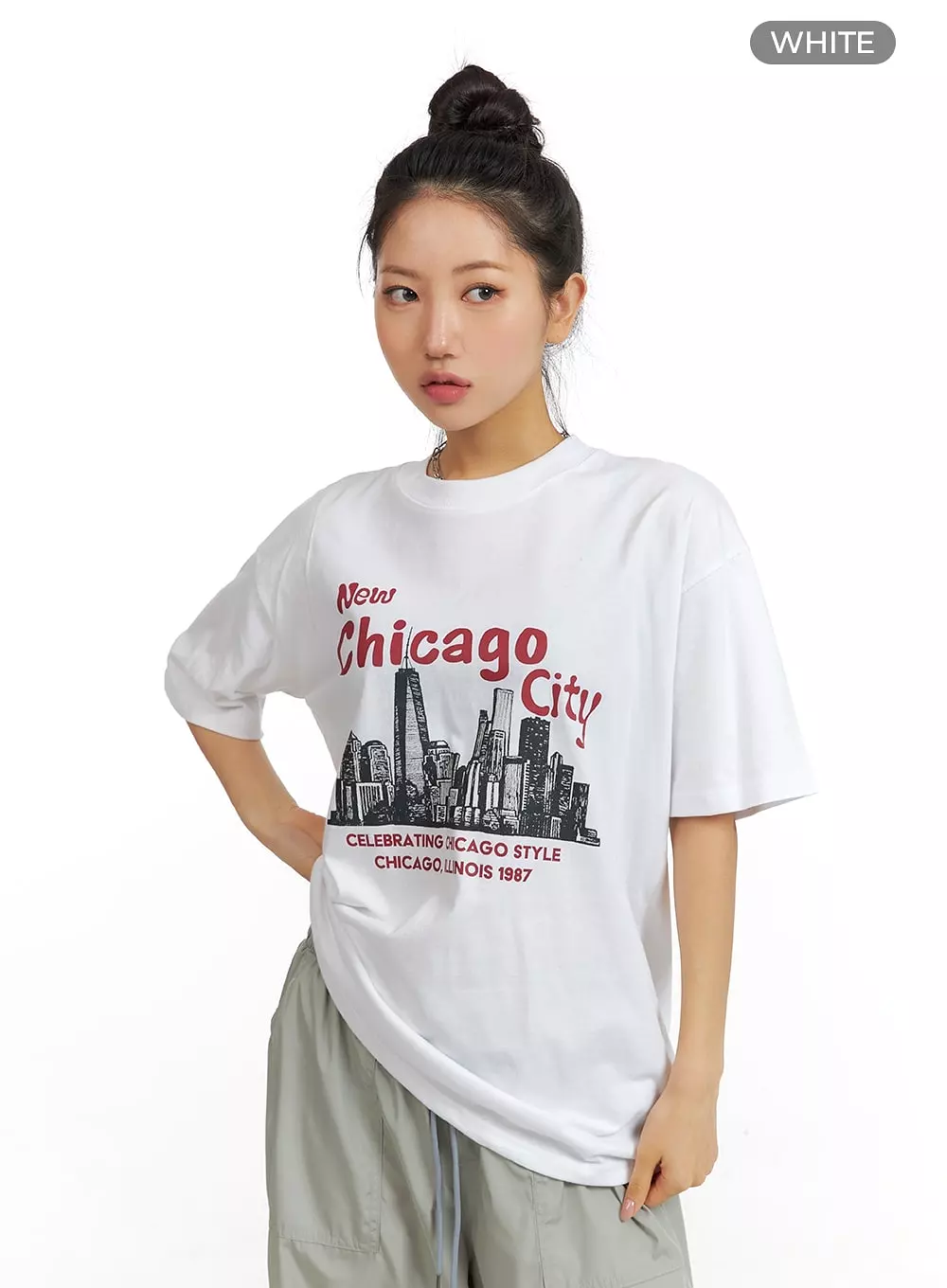 New Chicago City Oversized T-Shirt CM408