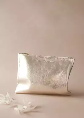 NOA Clutch - White Gold