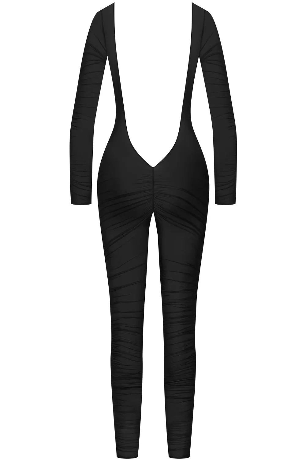 Nuit Fauve Long Sleeve Naked Back Catsuit