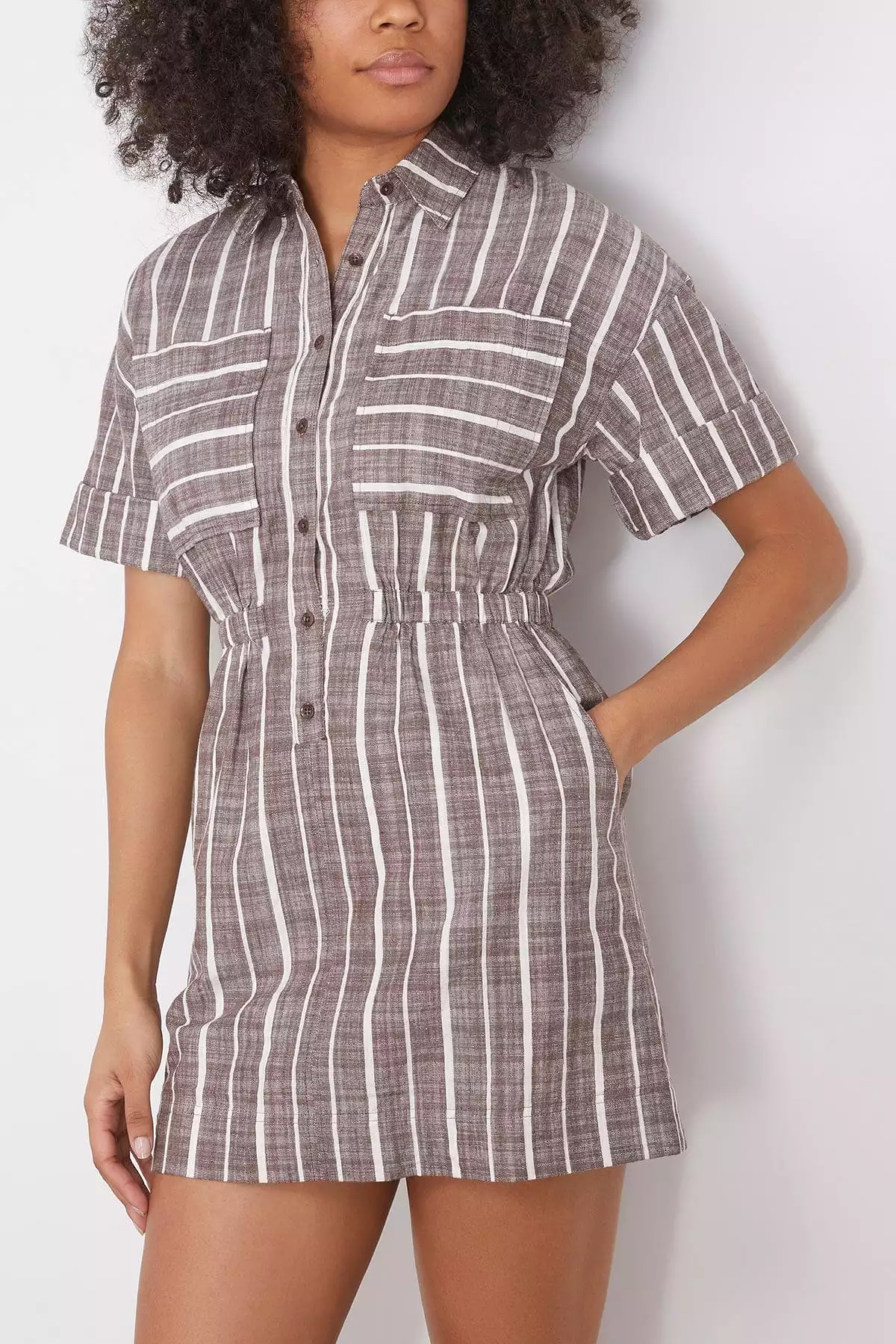 Palmera Mini Dress in Kesh Stripe