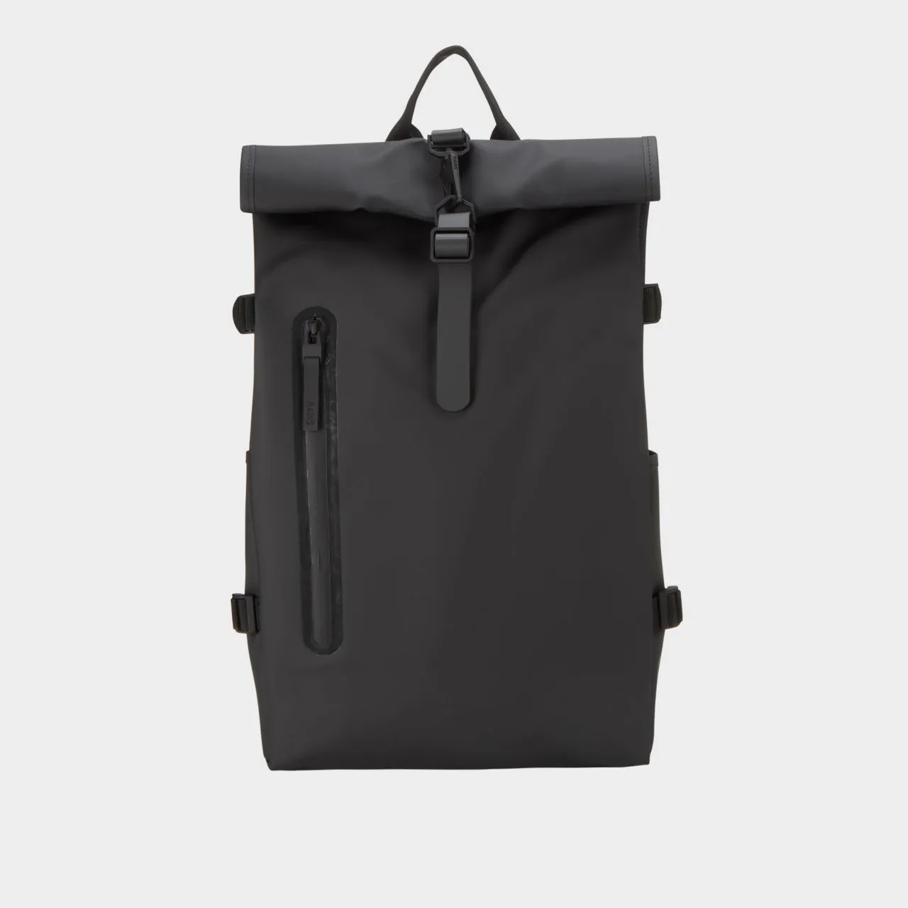 RAINS Roll Top Backpack - 01 Black