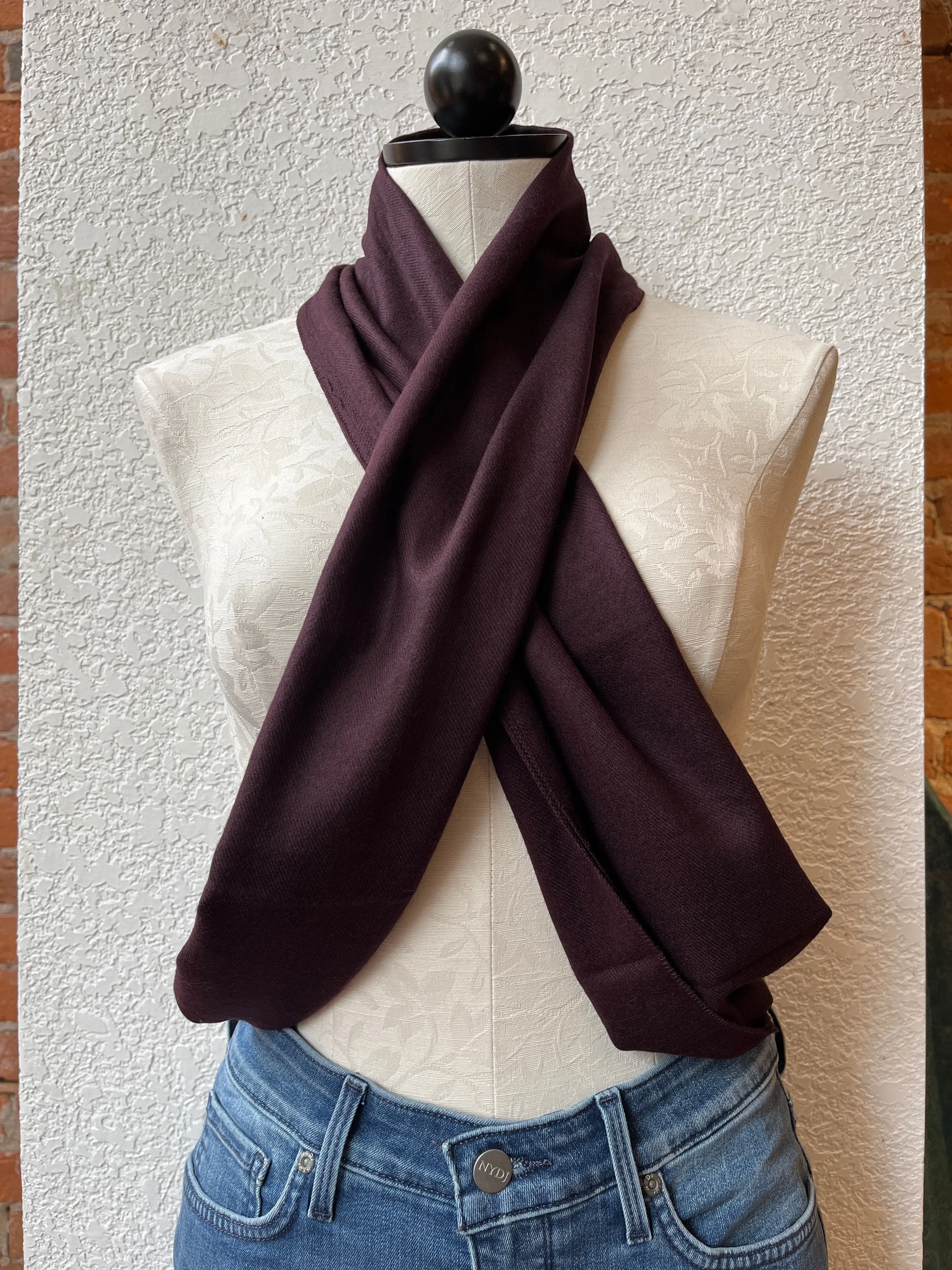 Rapti scarf, cashmere solid colors