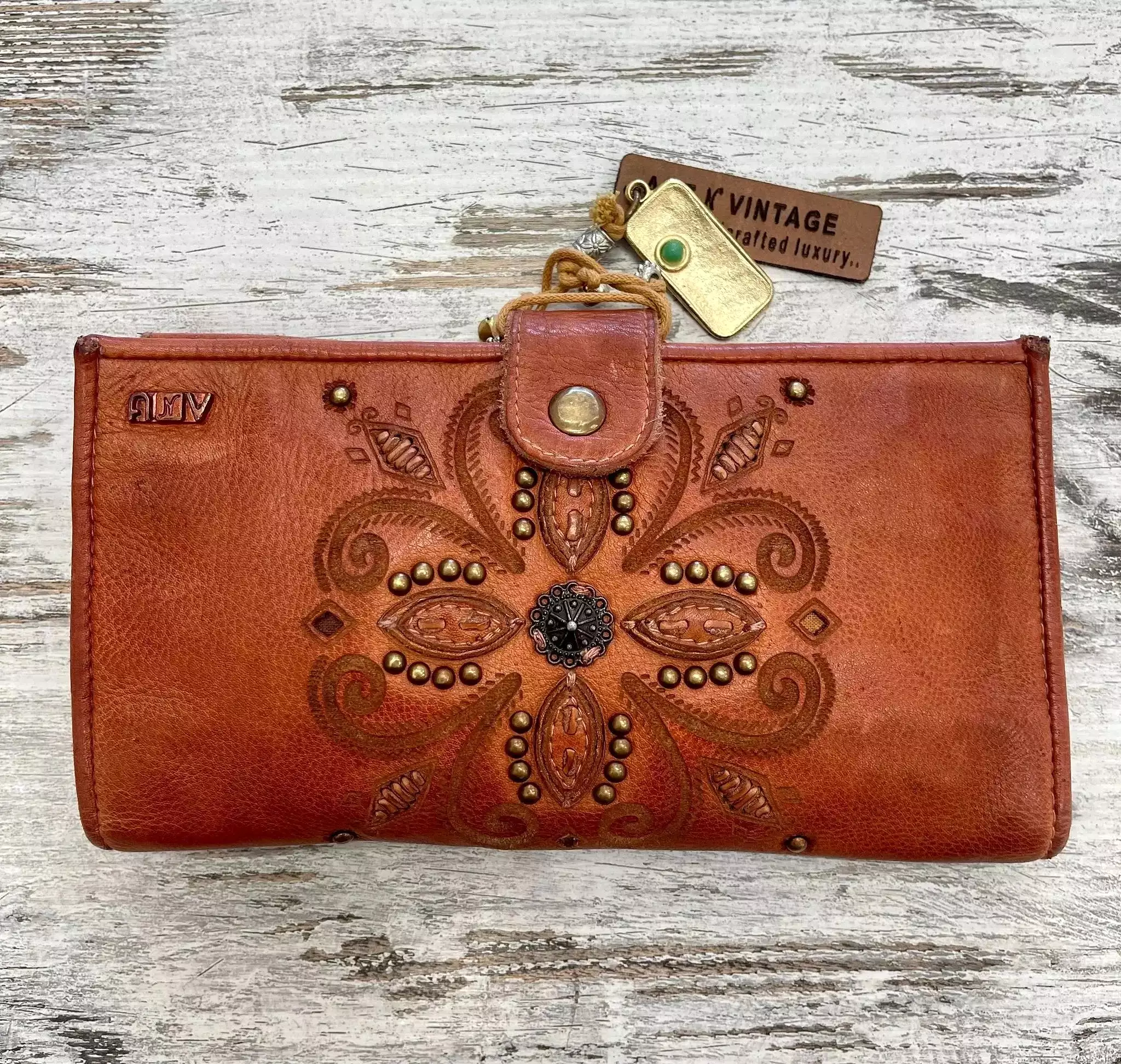 Raya Leather Wallet by ArtNVintage - Tan