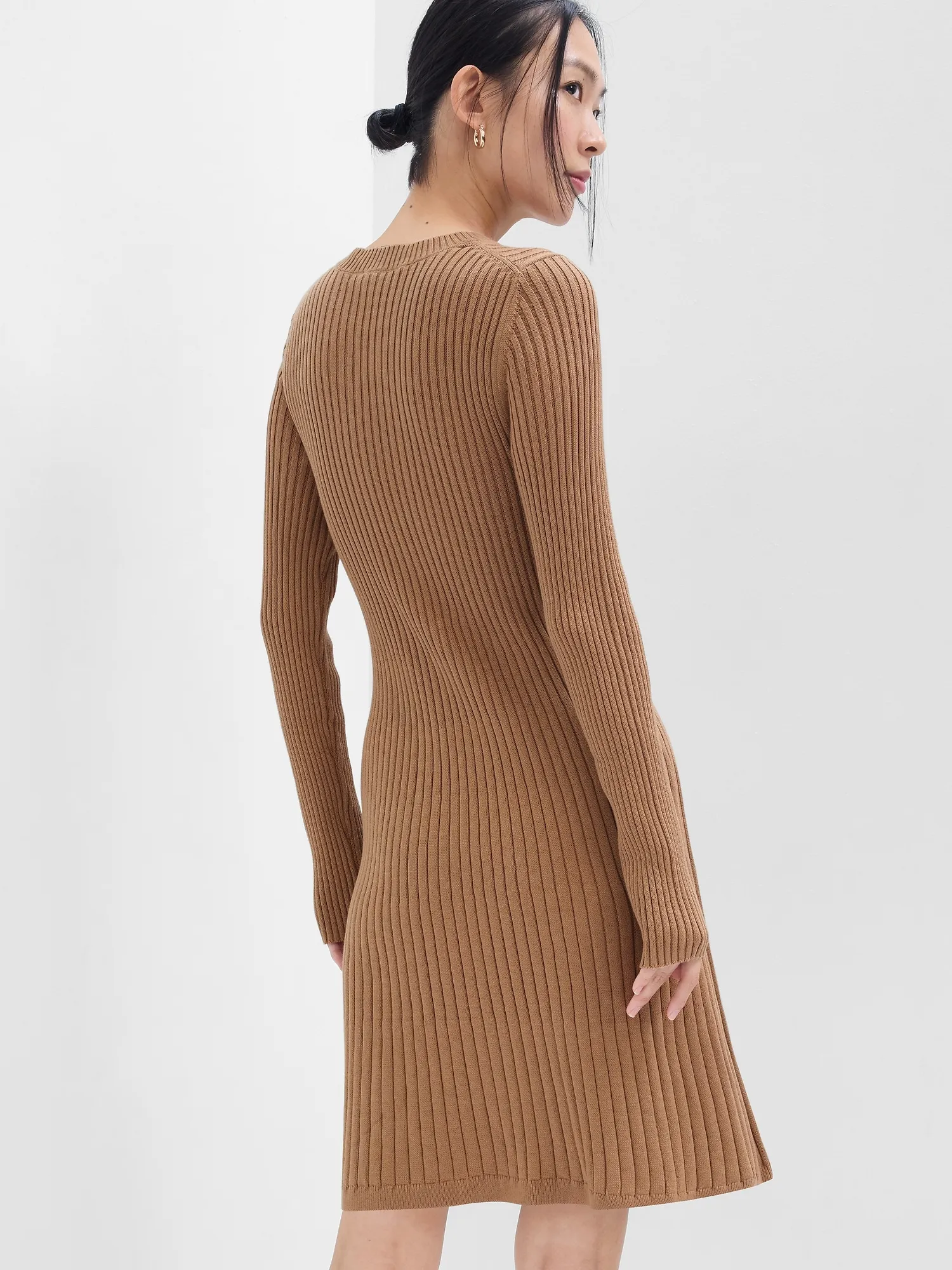 Ribbed Sweater Mini Dress