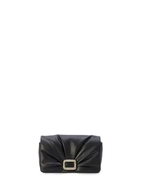 ROGER VIVIER Elegant Black Clutch for Women – High-End Designer SS24 Collection