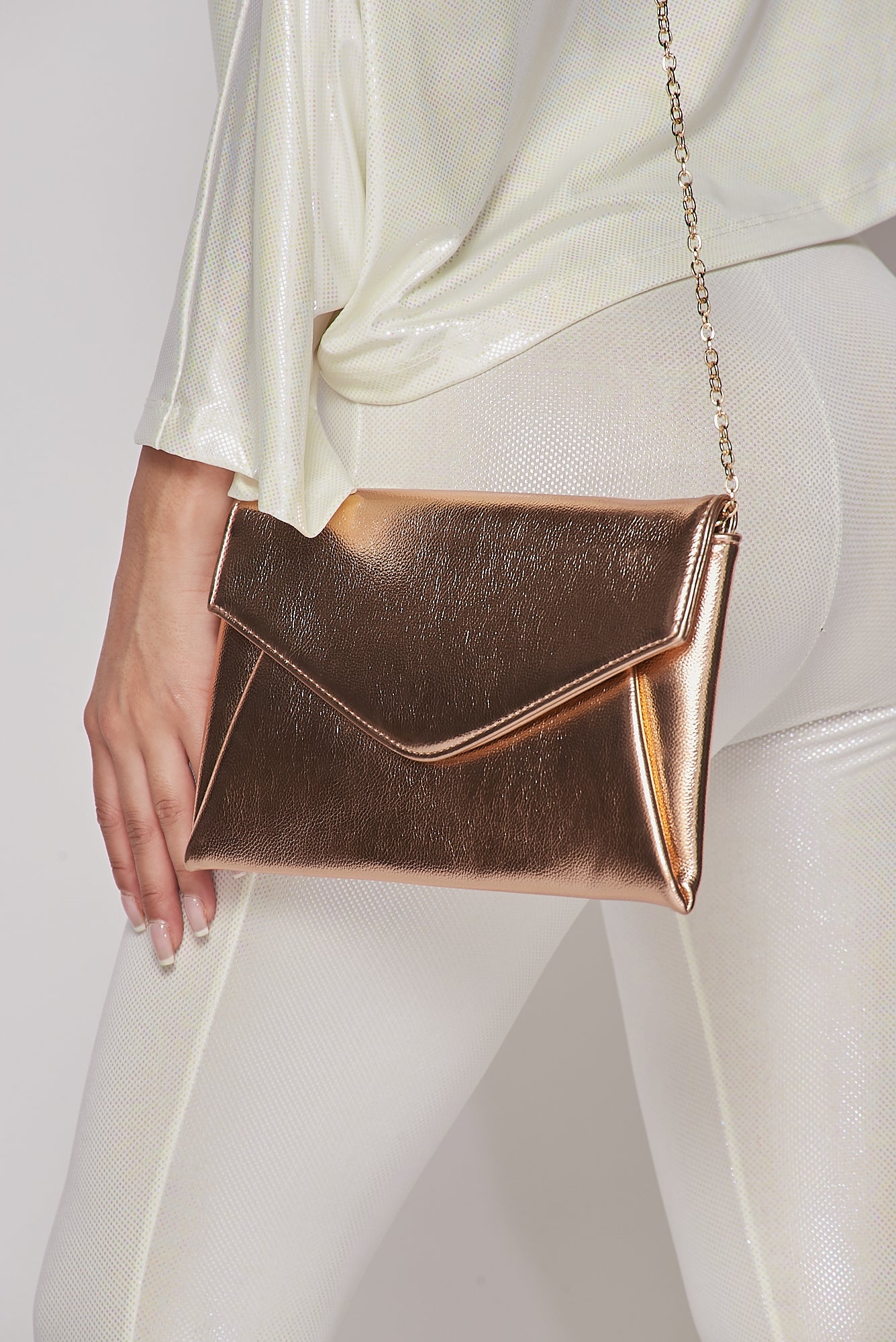 Rose Gold Envelope Purse