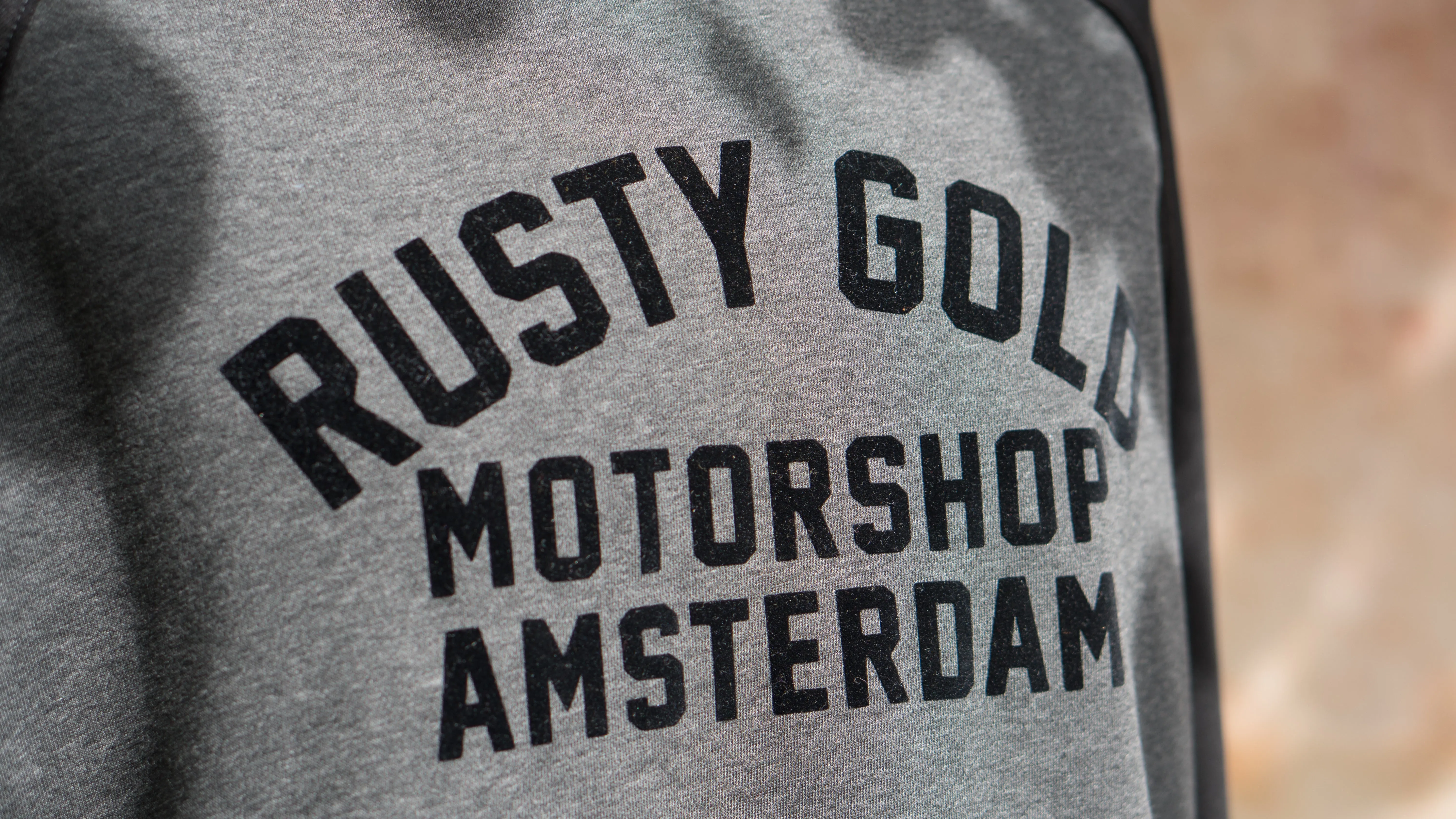 Rusty Gold Race Sweater Charcoal & Black