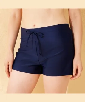 Shade & Shore Women's Mid-Rise Swim Shorts - Shade & Shore™ Navy Blue